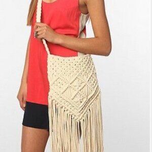 Ecote Boho Macrame Crossbody Bag